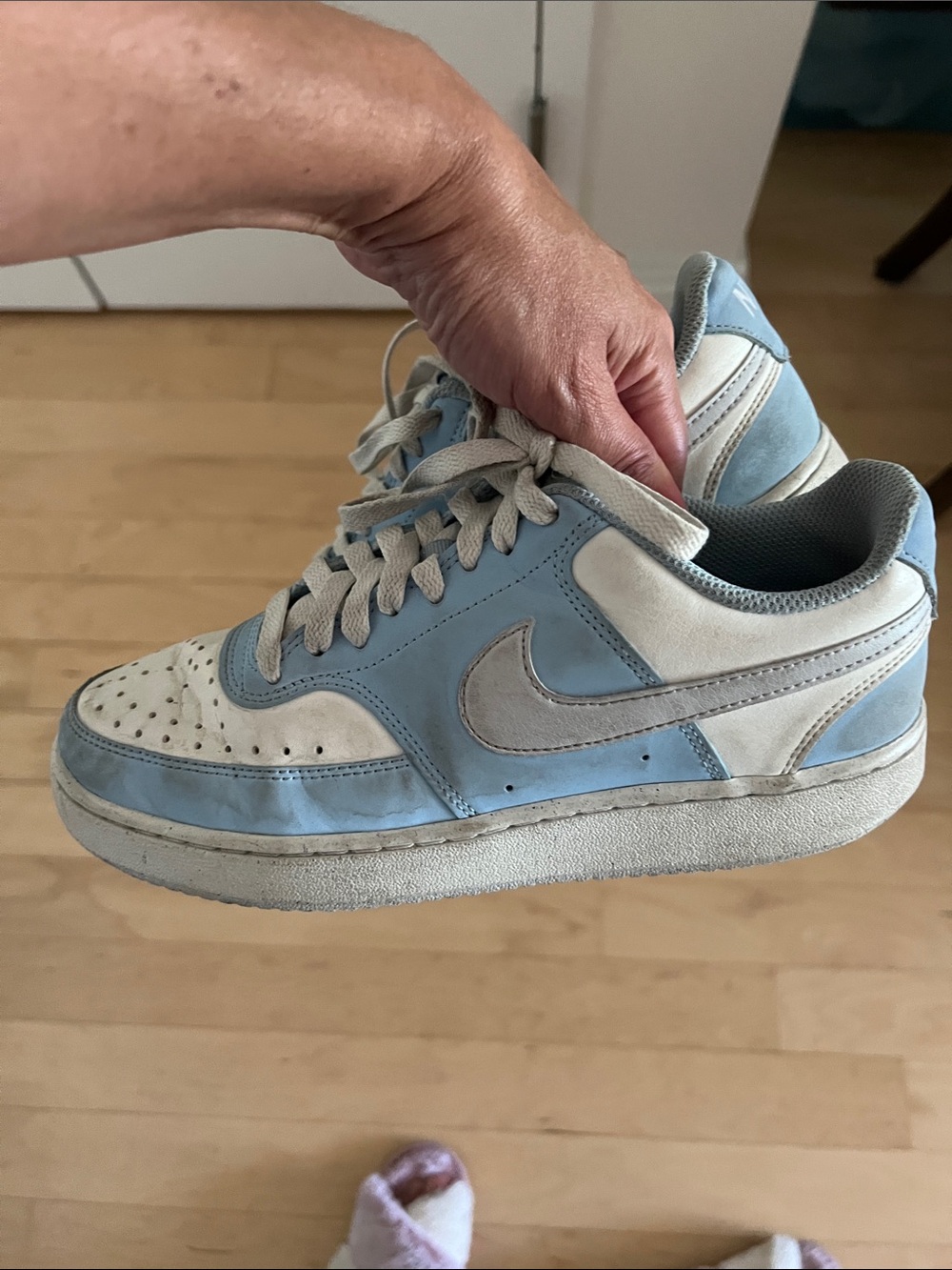 Nike Light Blue and White Women’s Sneakers